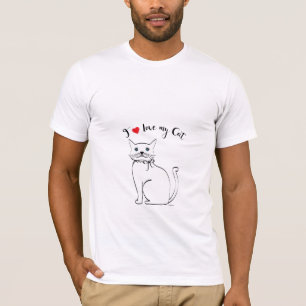 I love my awesome Cat, Cool Mens T-Shirt
