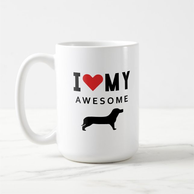 I love my awesome cat dog coffee mug (Left)