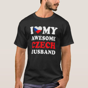 I love My Awesome Czech Husband Funny T-Shirt