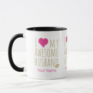 I love My Awesome Husband Wedding Anniversary Mug