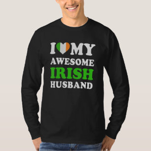 I love My Awesome Irish Husband Funny T-Shirt