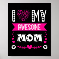 I Love My Awesome Mum Funny Mother's Day Mummy