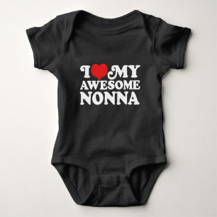 I Love My Awesome Nonna Baby Bodysuit