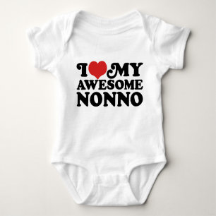 I Love My Awesome Nonno Baby Bodysuit