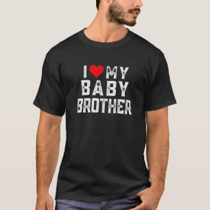 I Love My Baby Brother Family Matching Heart Baby T-Shirt