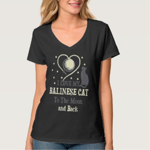 I Love My Balinese Cat O Moon Cat   Kitten T-Shirt