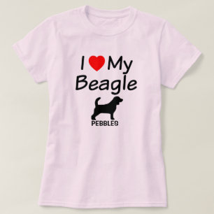 I Love My Beagle Dog T-Shirt