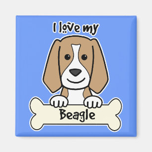 I Love My Beagle Magnet