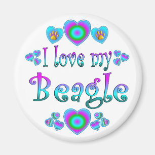 I Love My Beagle Magnet