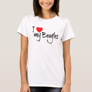 I Love My Beagles T-Shirt