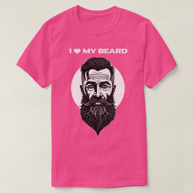 I love my beard T-Shirt (Design Front)