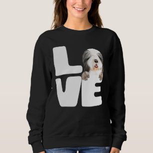 I Love My Bearded Collie Dog Sweatshirt