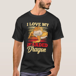 I Love My Bearded Dragon Pet Animal Reptile T-Shirt