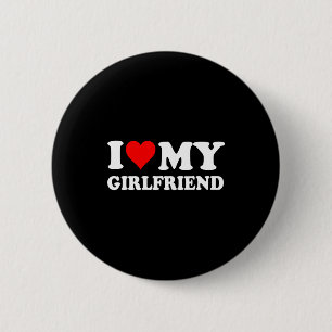 I Love My Beautiful Girlfriend I Heart My Beautifu 6 Cm Round Badge