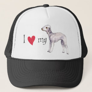 I Love my Bedlington Terrier Trucker Hat