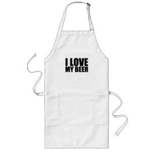I love my beer long apron