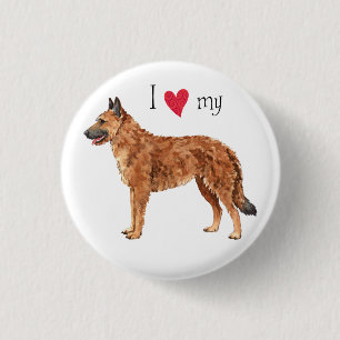 I Love my Belgian Laekenois 3 Cm Round Badge