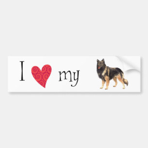 I Love my Belgian Tervuren Bumper Sticker