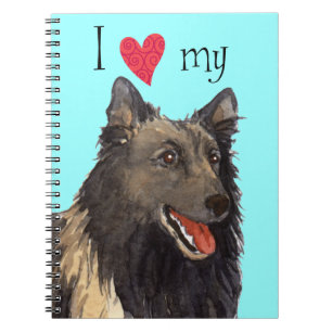 I Love my Belgian Tervuren Spiral Notebook