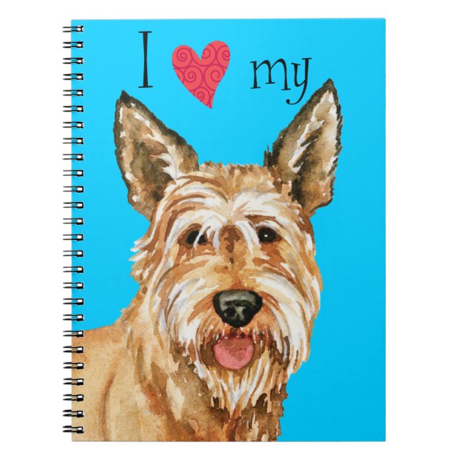 I Love my Berger Picard Spiral Notebook (Front)