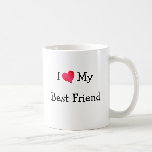I Love My Best Friend Coffee Mug (Right)