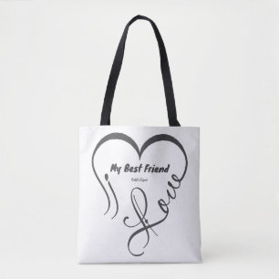 I Love My Best Friend • Cuddle Expert Tote Bag