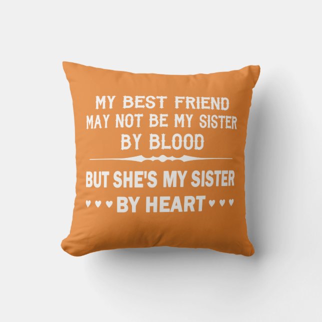 I LOVE MY BEST FRIEND - MY SISTER CUSHION (Front)