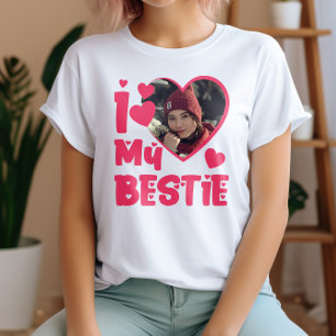 I Love My Bestie Personalised Photo T-Shirt