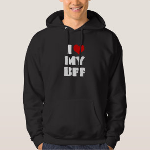 I Love MY BFF Bestie I Heart Best Friend Cute Matc Hoodie