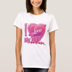 I Love My BFF pink/purple - hearts T-Shirt