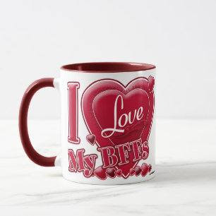 I Love My BFFs red - heart Mug