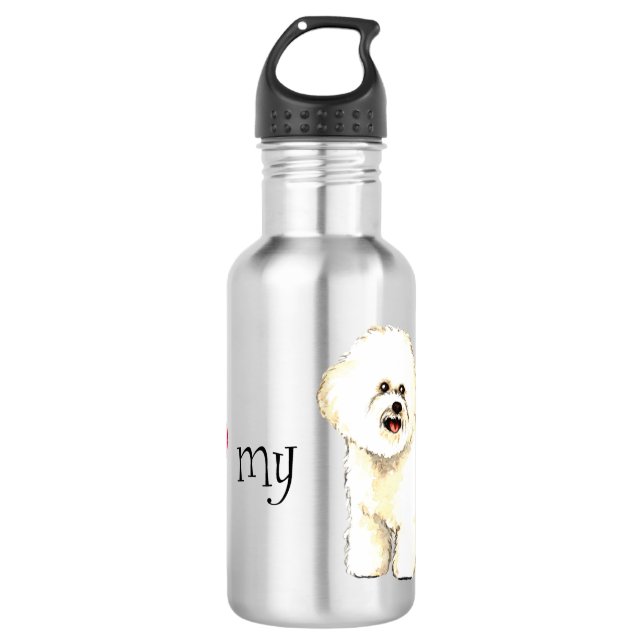 I Love my Bichon Frise 532 Ml Water Bottle (Front)