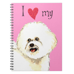 I Love my Bichon Frise Spiral Notebook