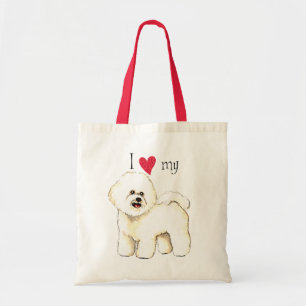 I Love my Bichon Frise Tote Bag