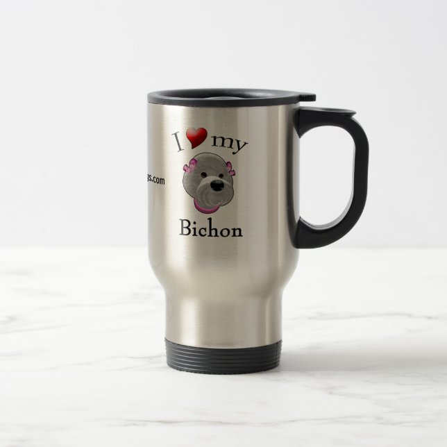 I Love My Bichon Mug (Right)