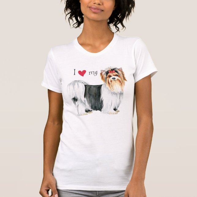 I Love my Biewer Terrier T-Shirt (Front)