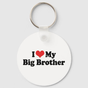 I Love My Big Brother Keychain