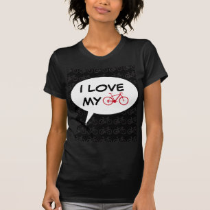 i love my bike cartoon T-Shirt
