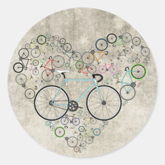 I Love My Bike Classic Round Sticker