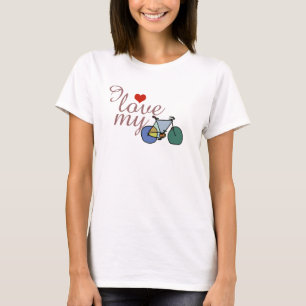 'I love my bike' girly T-Shirt