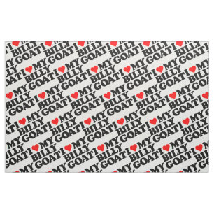 I LOVE MY BILLY GOAT FABRIC