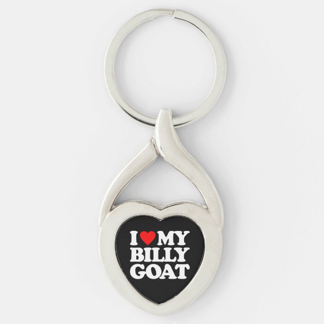 I LOVE MY BILLY GOAT KEY RING (Front)
