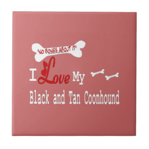 I Love My Black and Tan Coonhound Tile