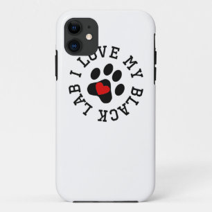 I Love My Black Lab Case-Mate iPhone Case
