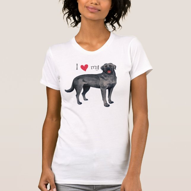 I Love my Black Lab T-Shirt (Front)