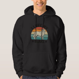 I Love My Blake Dog Retro Engraving Design_1 Hoodie