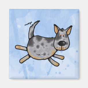 i love my blue heeler l magnet