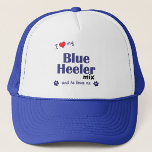 I Love My Blue Heeler Mix (Male Dog) Trucker Hat