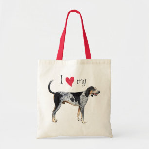 I Love my Bluetick Coonhound Tote Bag