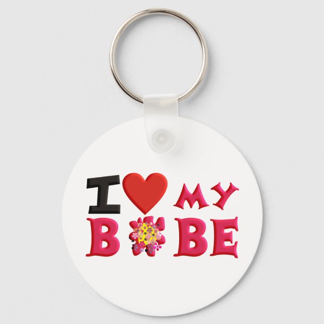 I love My Bobe Key Ring (Front)